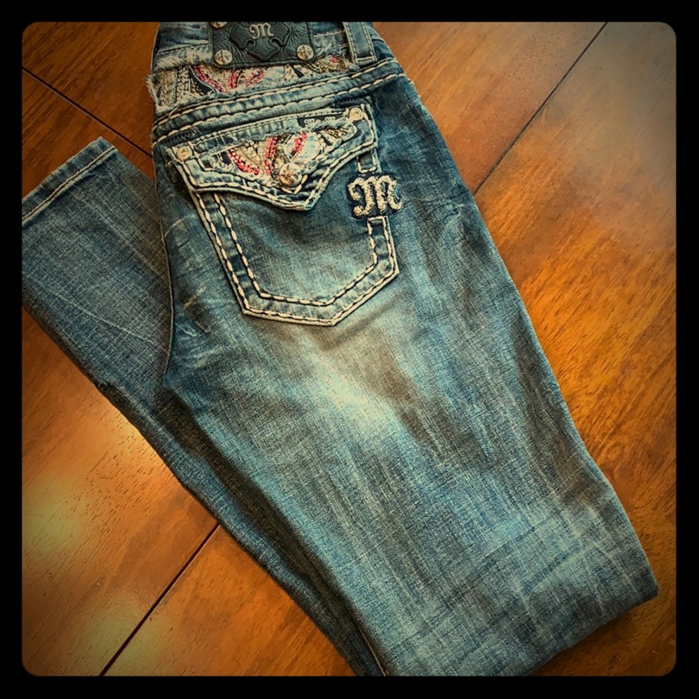 Miss me jeweled skinny jeans